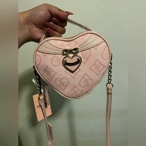 Juicy Couture Pink Bow Heart Shaped Purse